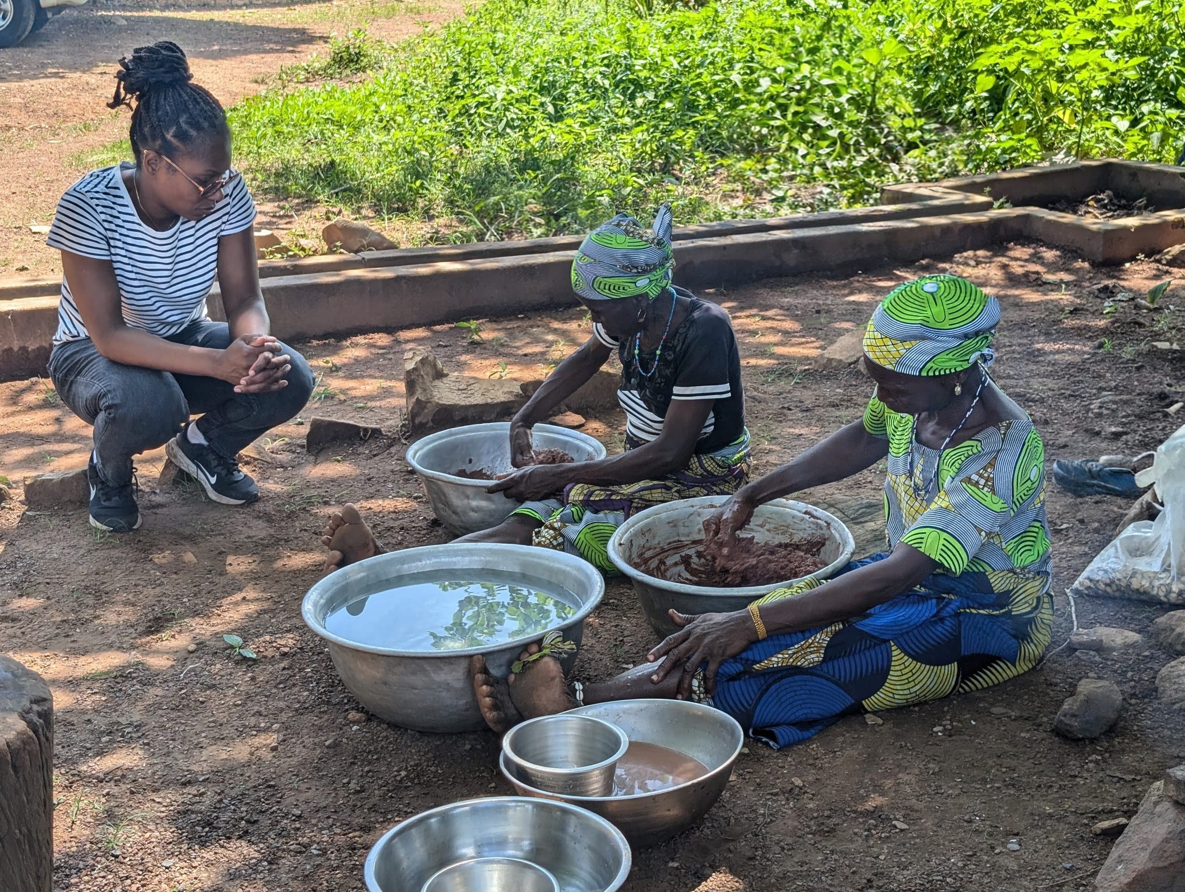 Local encounters in a village in Benin